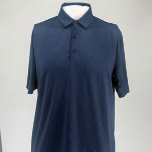 Nike Golf Mens Dri-FIT Navy Blue Micro Dot Polo Shirt 725539-410 Size M
